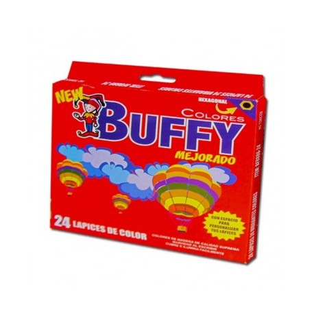 Colores Buffy kids hexagonal con 24 piezas BF888-24