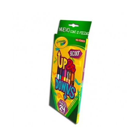 Colores Crayola duales con 12 largos