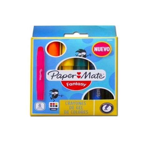 Crayones de gel Paper mate con 6 piezas surtidos