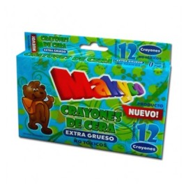 Crayon Makico extragrueso con 12 piezas