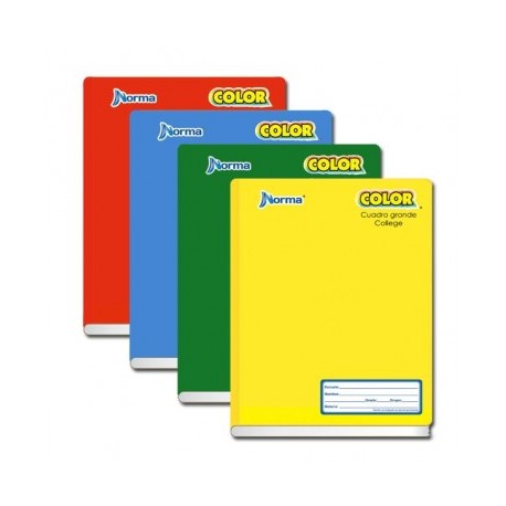 Cuaderno college Norma color cosido doble raya 100 hojas