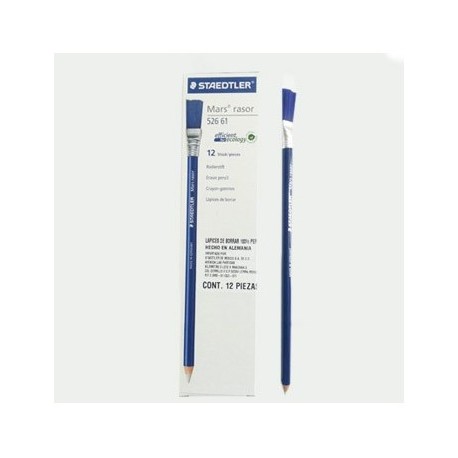 Goma "borracha" tipo lapiz 526 61 Staedtler caja c/12 piezas