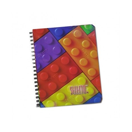 Cuaderno profesional Selecto espiral cuadro grande pasta dura 100...