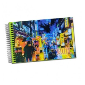 Cuaderno forma italiana Selecto espiral cuadro grande 100 hojas