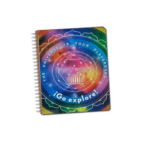 Cuaderno profesional Selecto espiral blanco 100 hojas