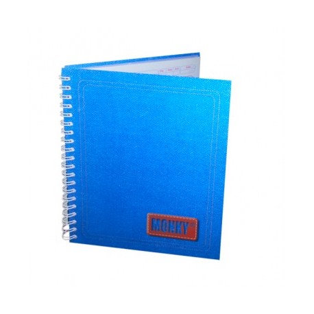 Cuaderno profesional Monky espiral mixto pasta dura 100 hojas